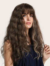 Brown Blonde Wavy Full Wig