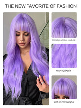 Light Purple Beauty Wavy Full Wig