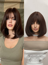 Brown Wig with Bangs
