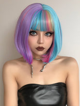 Rainbow Bob Full Wig