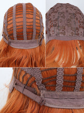 Copper Orange Wavy Full Wig