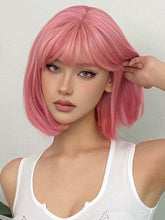 Pink Straight Full Wig