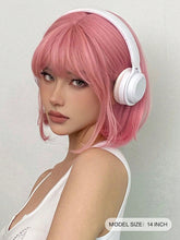 Pink Straight Full Wig
