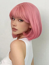 Pink Straight Full Wig