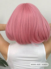 Pink Straight Full Wig