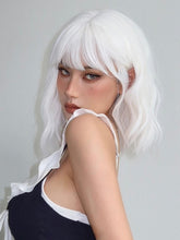 White Wavy Full Wig