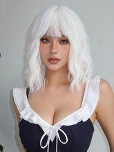 White Wavy Full Wig
