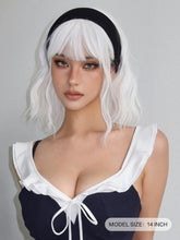 White Wavy Full Wig