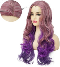 Pink Purple Full Wig