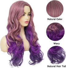 Pink Purple Full Wig