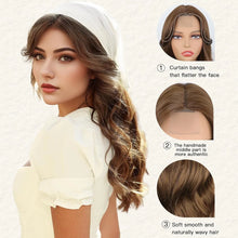 Brown Wavy Full Wig