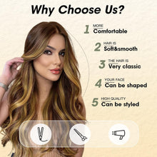 Brown Wavy Full Wig