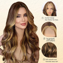 Brown Wavy Full Wig