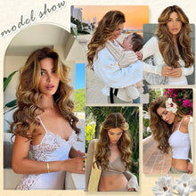 Brown Wavy Full Wig