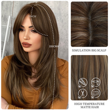 Brown Blonde Full Wig