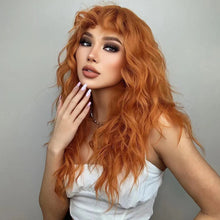 Copper Wavy Full Wig
