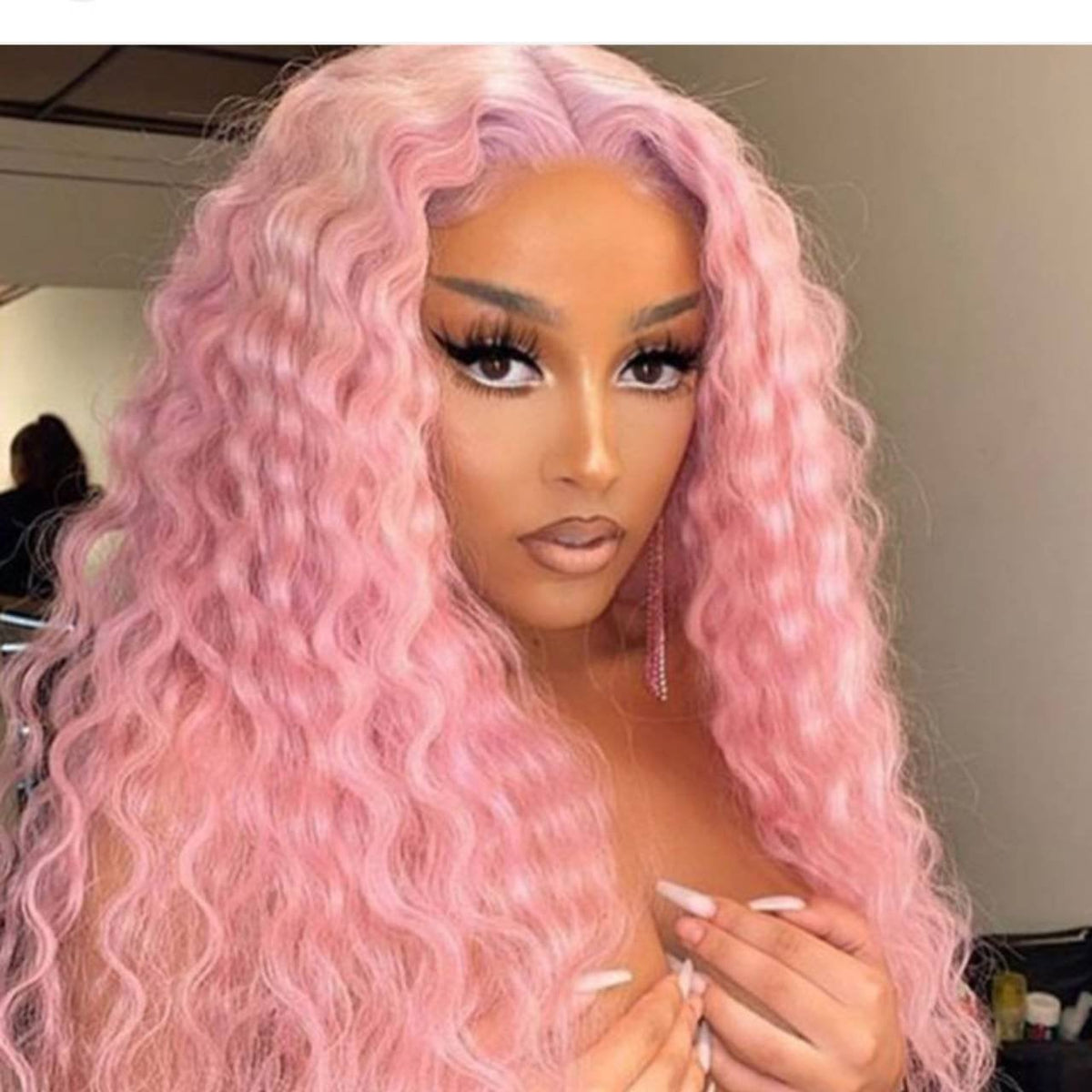 Pink Beauty Lace Front Wig 40-45 inches long!! – Goddess 
