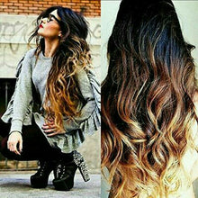 Body Wave #1B/#4/#27 Three Tone Ombre Brazilian Remy Human Hair Lace Front Wig - Goddess Beauty Royal Wigs