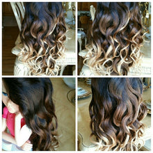 Body Wave #1B/#4/#27 Three Tone Ombre Brazilian Remy Human Hair Lace Front Wig - Goddess Beauty Royal Wigs