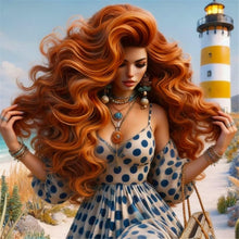 Copper Ginger Orange with Loose Waves Featuring a 13X4 HD Body Wave