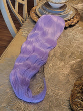 Lilac Light Purple Curly Wavy Lace Front Wig Wig Human Hair Synthetic Hair