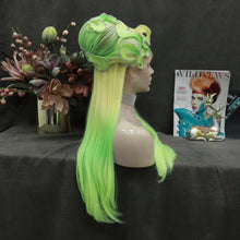 Green Yellow Drag Queen Beautiful Lace Front Wig