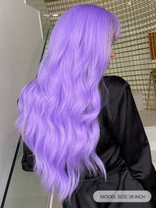 Light Purple Beauty Wavy Full Wig