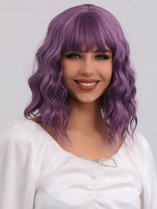 Purple Wavy Full Wig