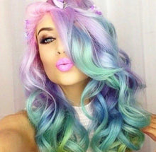 Rainbow Lace Front Wig