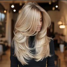 Light Blonde Layered Beauty Wig