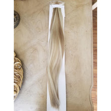 Blonde Clip On Hair ExtensionsHuman hair blend 20 In Clip In Extra Light Blonde Hair ExtensionsClip on extensions 14” extra blonde human