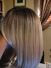 14 Inch Ombre Blonde Wig With Bangs
