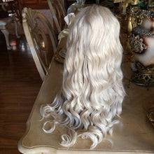 White Wavy Blonde Lace Front Wig