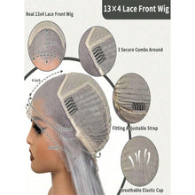 Grey13x4 HD  Transparent Deep Wave Lace Front Wigs Human Hair Silver Gray Wig Human Hair Kinky Curly Wave 24-26 inches!