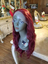 Red Wavy Lace Front Wig