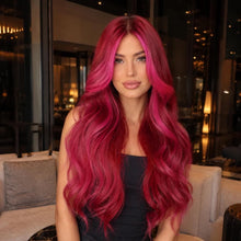 Red Beauty Wig with Bangs- Perfect for Daily Wear