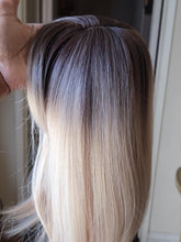 14 Inch Ombre Blonde Wig With Bangs
