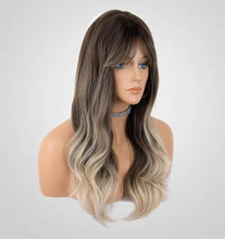 Brown Blonde Full Wig with bangs