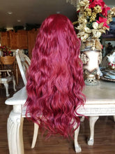 Red Wavy Lace Front Wig