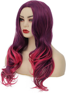 Burgundy Dark Purple Full Wig