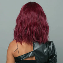 Dark Burgundy Shoulder Length Wig