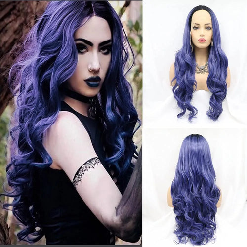 24” OMBRE PURPLE Lace Front wig *NEW*