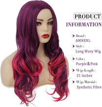 Burgundy Dark Purple Full Wig