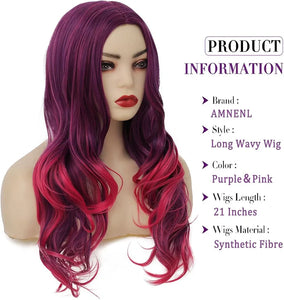 Burgundy Dark Purple Full Wig
