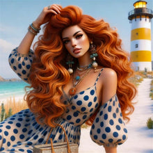 Copper Ginger Orange with Loose Waves Featuring a 13X4 HD Body Wave
