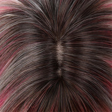 14 Inches Short Pink Gradient Dyeing Bob Hair Straight Bangs Comfortable And Breathable Women'S Wig High Temperature Fiber Suitable for