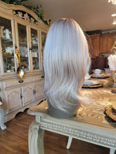 14 Inch Ombre Blonde Wig With Bangs