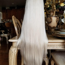 Pale White Blonde Beauty Lace Front Wig #60