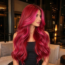 Red Beauty Wig with Bangs- Perfect for Daily Wear