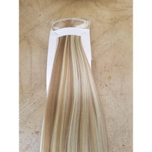 Blonde Clip On Hair ExtensionsHuman hair blend 20 In Clip In Extra Light Blonde Hair ExtensionsClip on extensions 14” extra blonde human